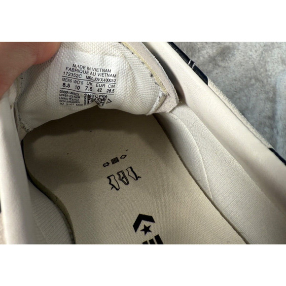 Converse One Star Low Warped Board White Black Mens Size 8.5 Womens 10 172352C - Picture 6 of 7